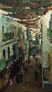 Ilya Repin Street of the Snakes in Seville oil painting